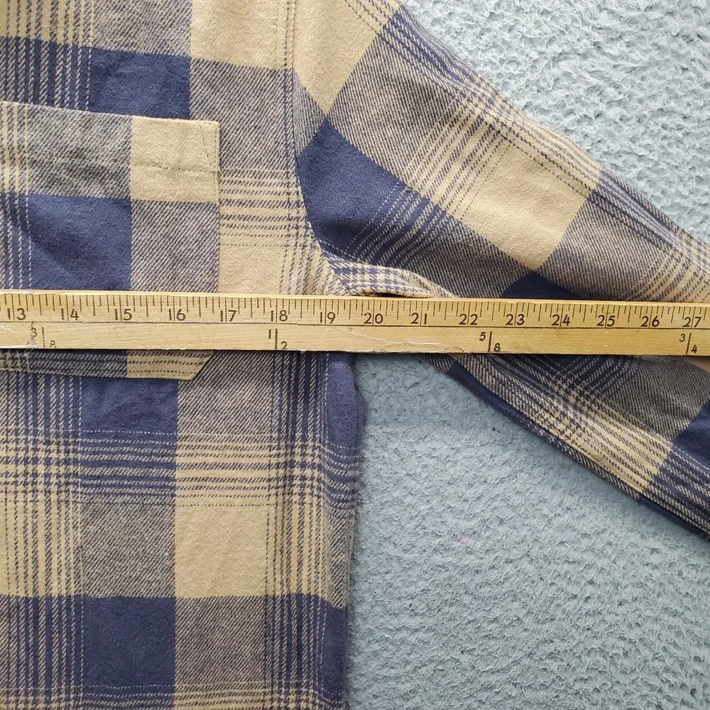Levi's Flannel Shirt Jacket Boys XL Multi Plaid Hooded Long Sleeve Button Front